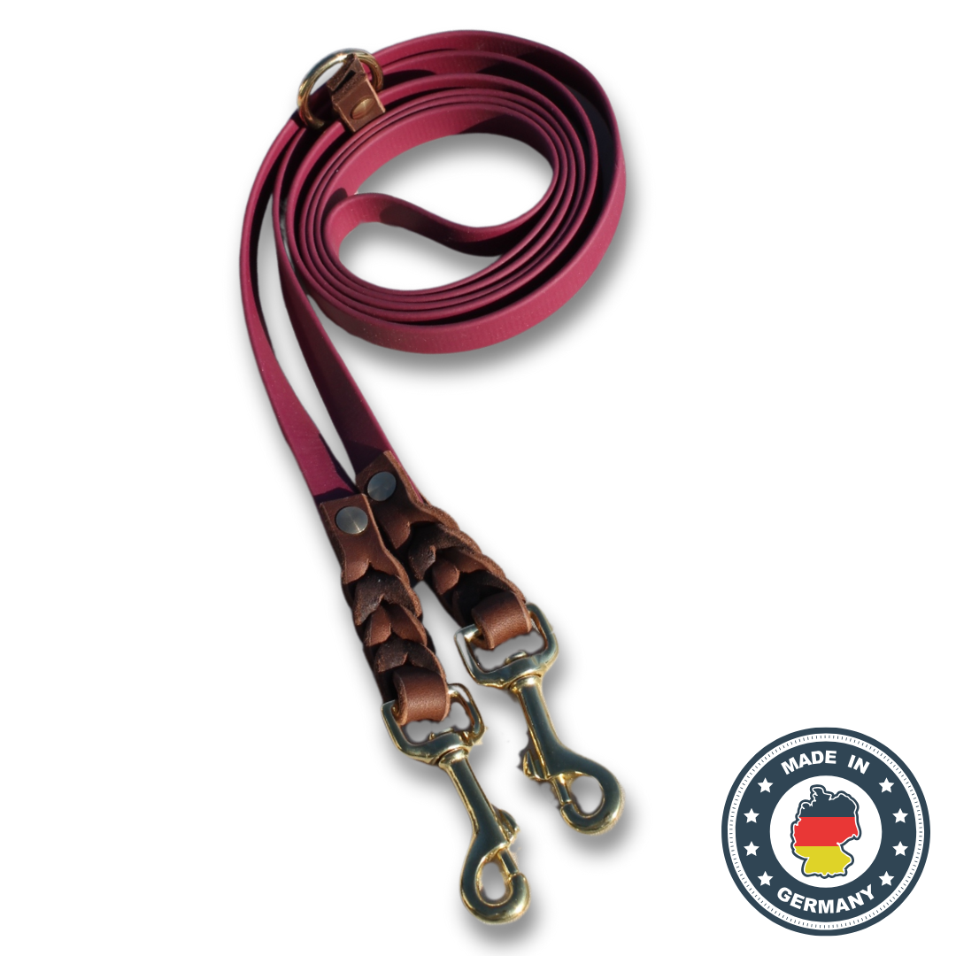 Biothane x Leather Leash - Hocus Pocus